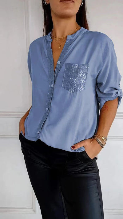Kathrin | Pailletten bluse