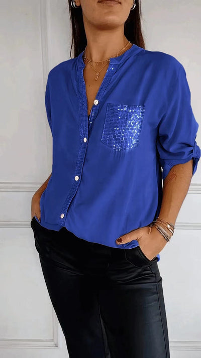 Kathrin | Pailletten bluse