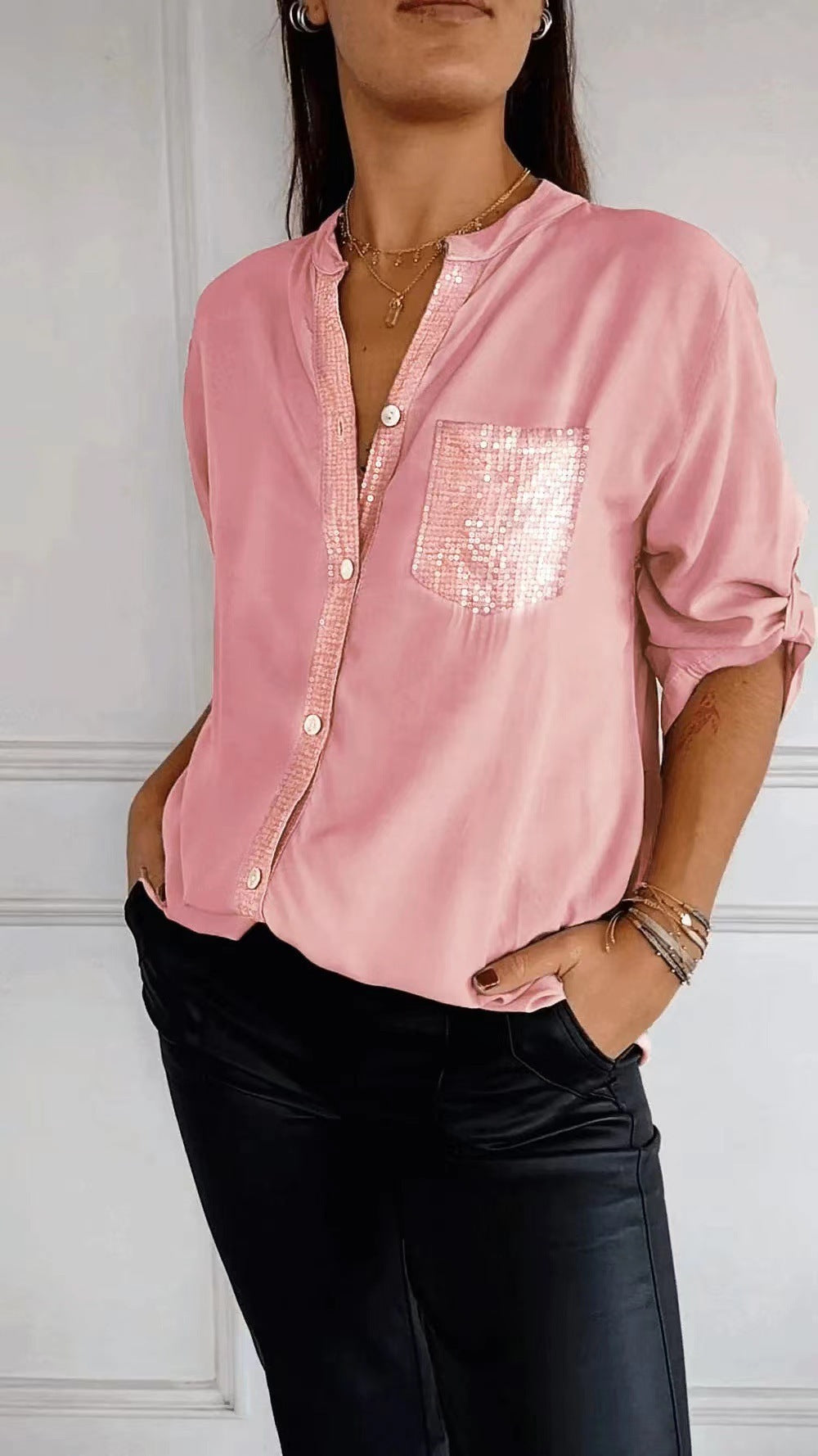 Kathrin | Pailletten bluse