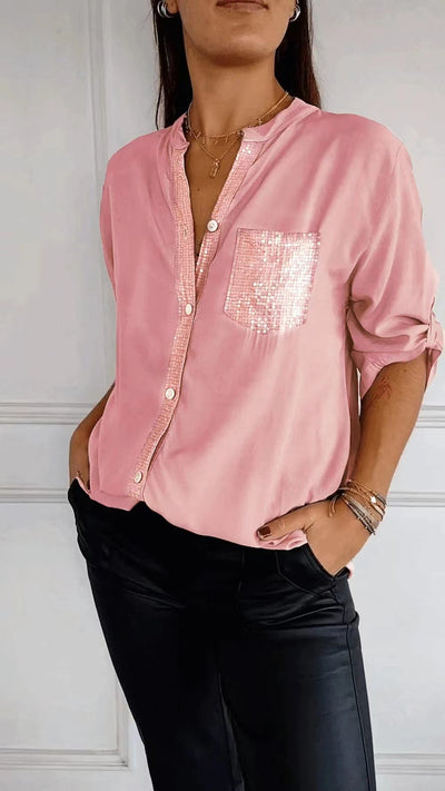 Kathrin | Pailletten bluse