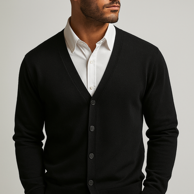 Markus | Vielseitige moderne V Ausschnitt Strickjacke