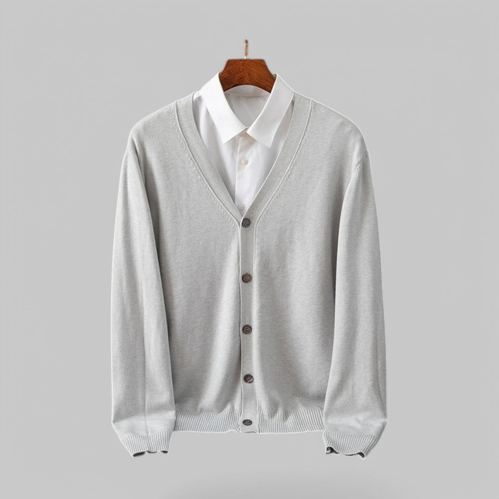 Markus | Vielseitige moderne V Ausschnitt Strickjacke
