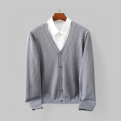 Markus | Vielseitige moderne V Ausschnitt Strickjacke