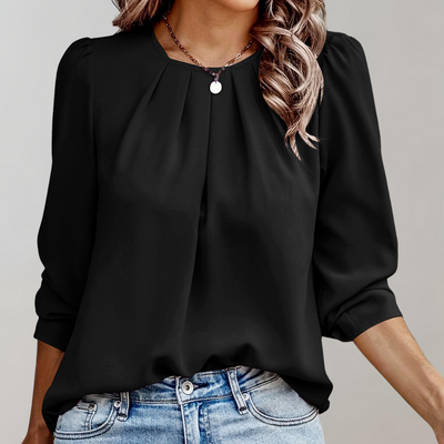 Sophia | Stilvolle Spitzen Puffärmel Bluse