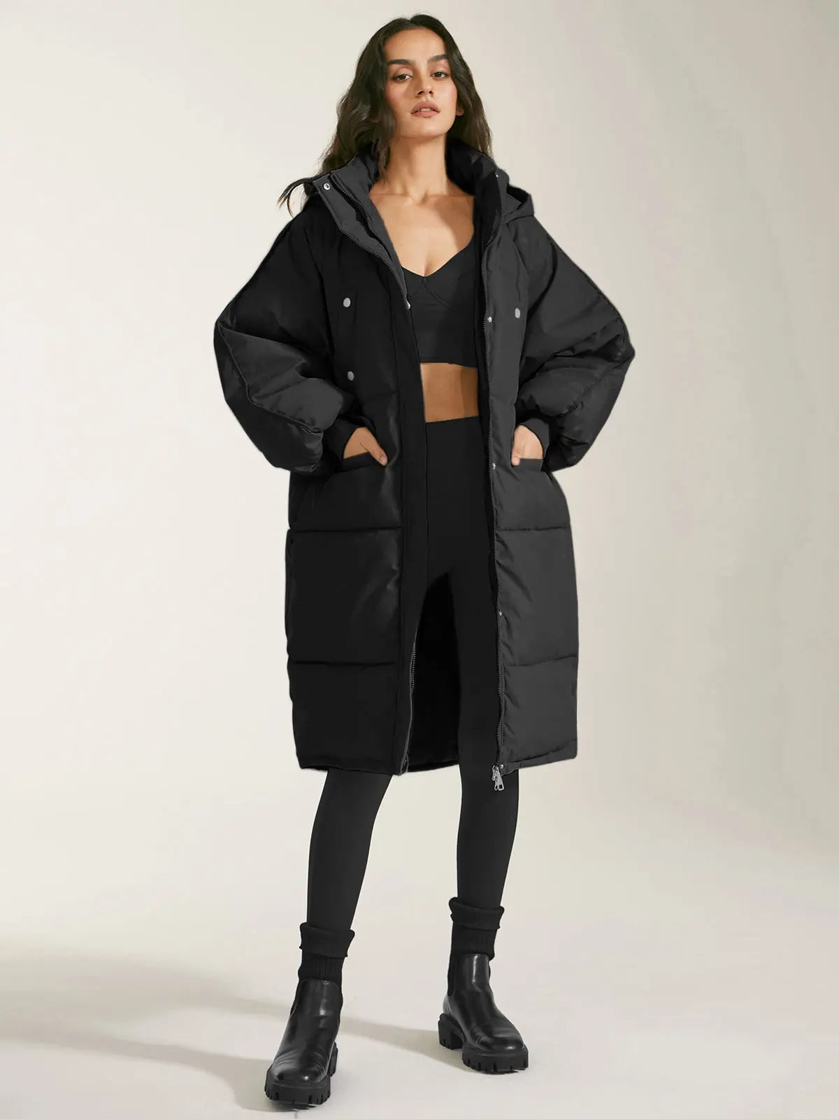Laura | Elegant Damen Parka Winter mit Kapuze