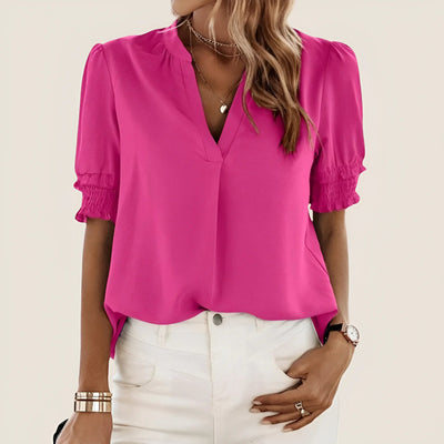 Laura | Elegante Sommerbluse mit Puffärmeln