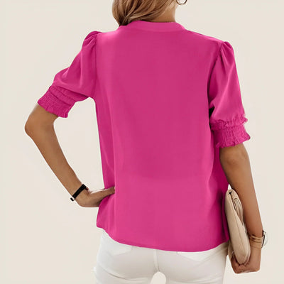 Laura | Elegante Sommerbluse mit Puffärmeln