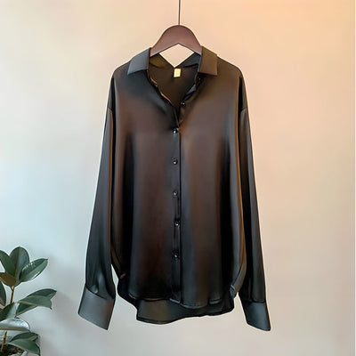 Laura | Elegantes Langarmshirt aus Seide