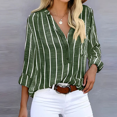 Lena | Elegante und bequeme gestreifte Bluse