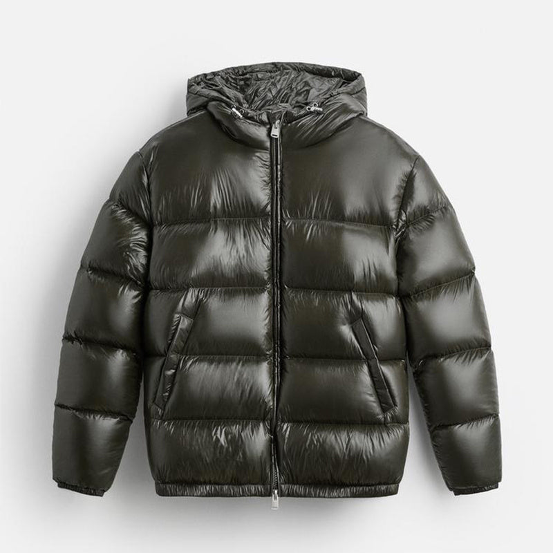 Leon | Bequeme Pufferjacke für Männer Schwarz Winter