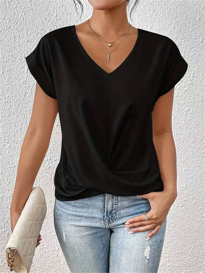 Lia | Bequemes lässiges Kurzarm Top