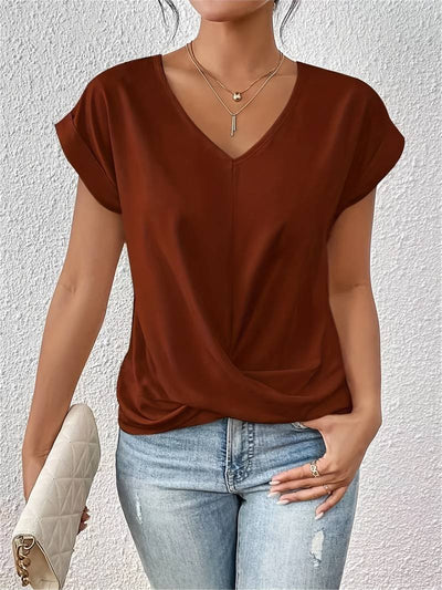 Lia | Bequemes lässiges Kurzarm Top