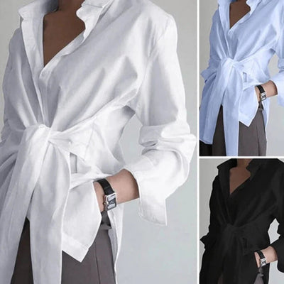 Marina | Langärmlige Bluse für Freizeit und Abendgarderobe