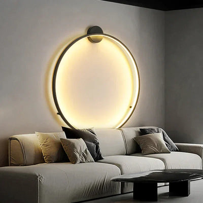 EclipseGlow - Minimalistische ronde Wandlamp