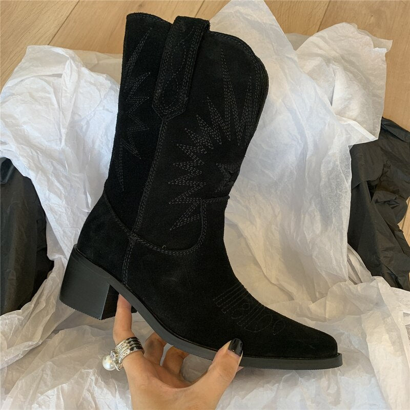"Ivaila" Lässige Cowboy Boots
