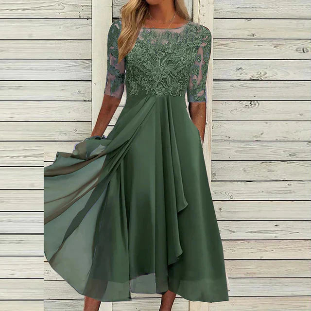 Elsa - dunkelblaues festkleid