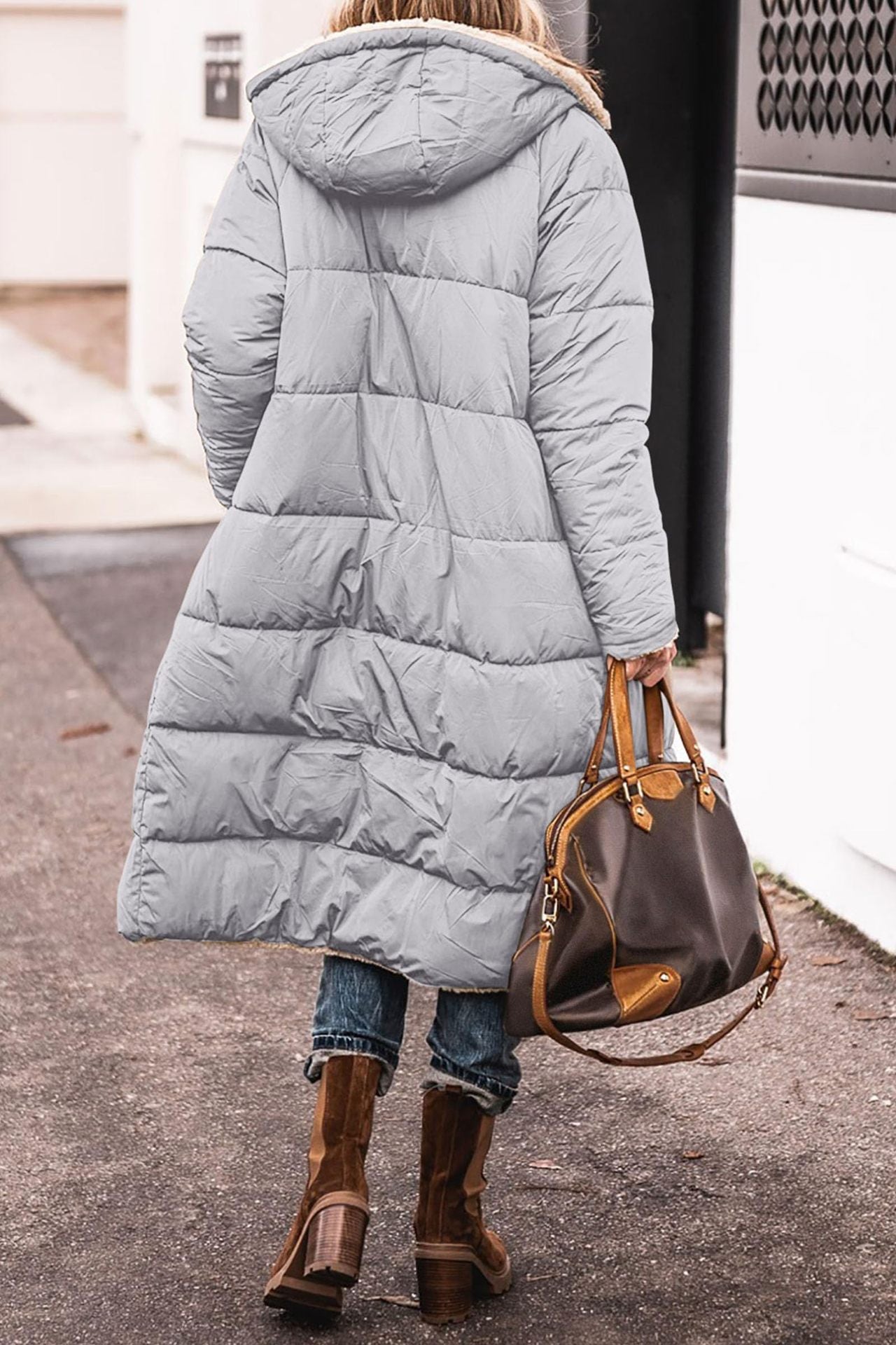 Sabina | Lange Warme Pufferjacke für den Winter