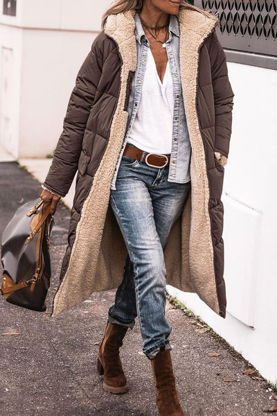 Sabina | Lange Warme Pufferjacke für den Winter