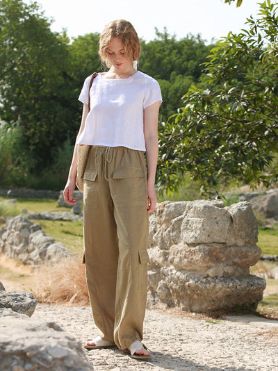 Gelbes T-Shirt Kurzarm - Lena