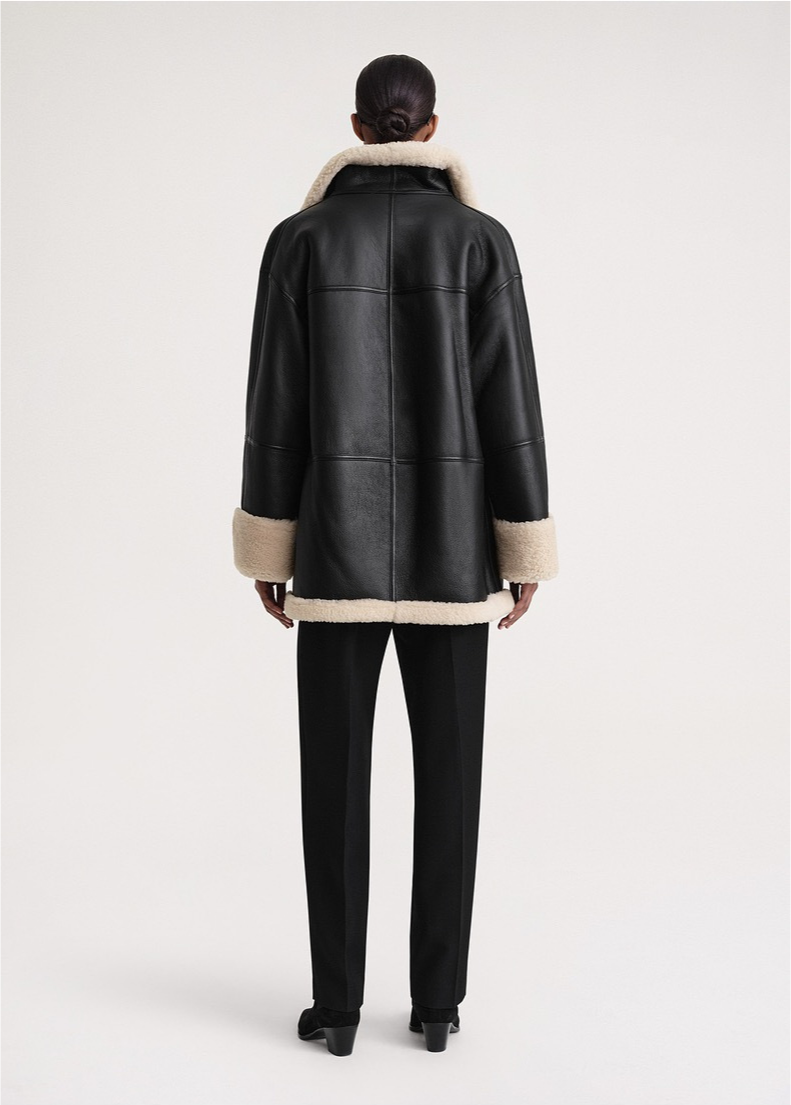 Noelia - Daunen-Lederjacke