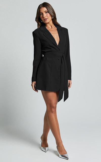 Dunja | Blazer-Kleid mit Gürtel für Damen