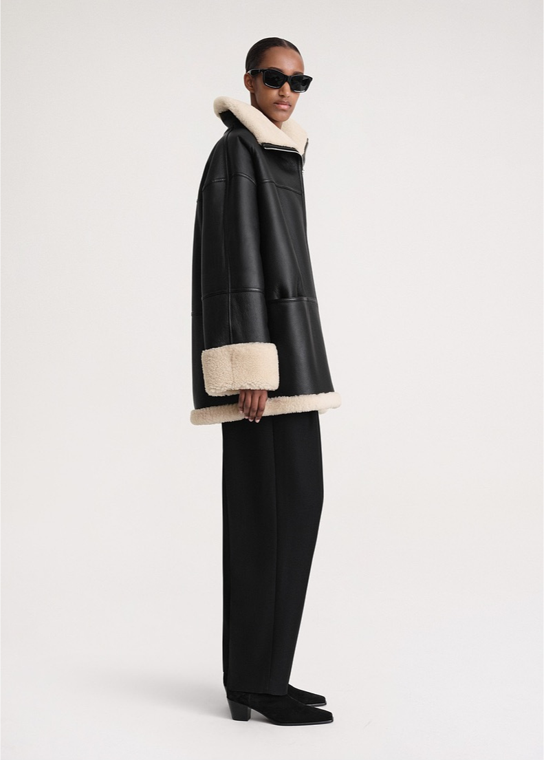 Noelia - Daunen-Lederjacke