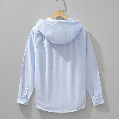 Vance – Kapuzen Sweatshirt aus Leinen mit Reißverschluss