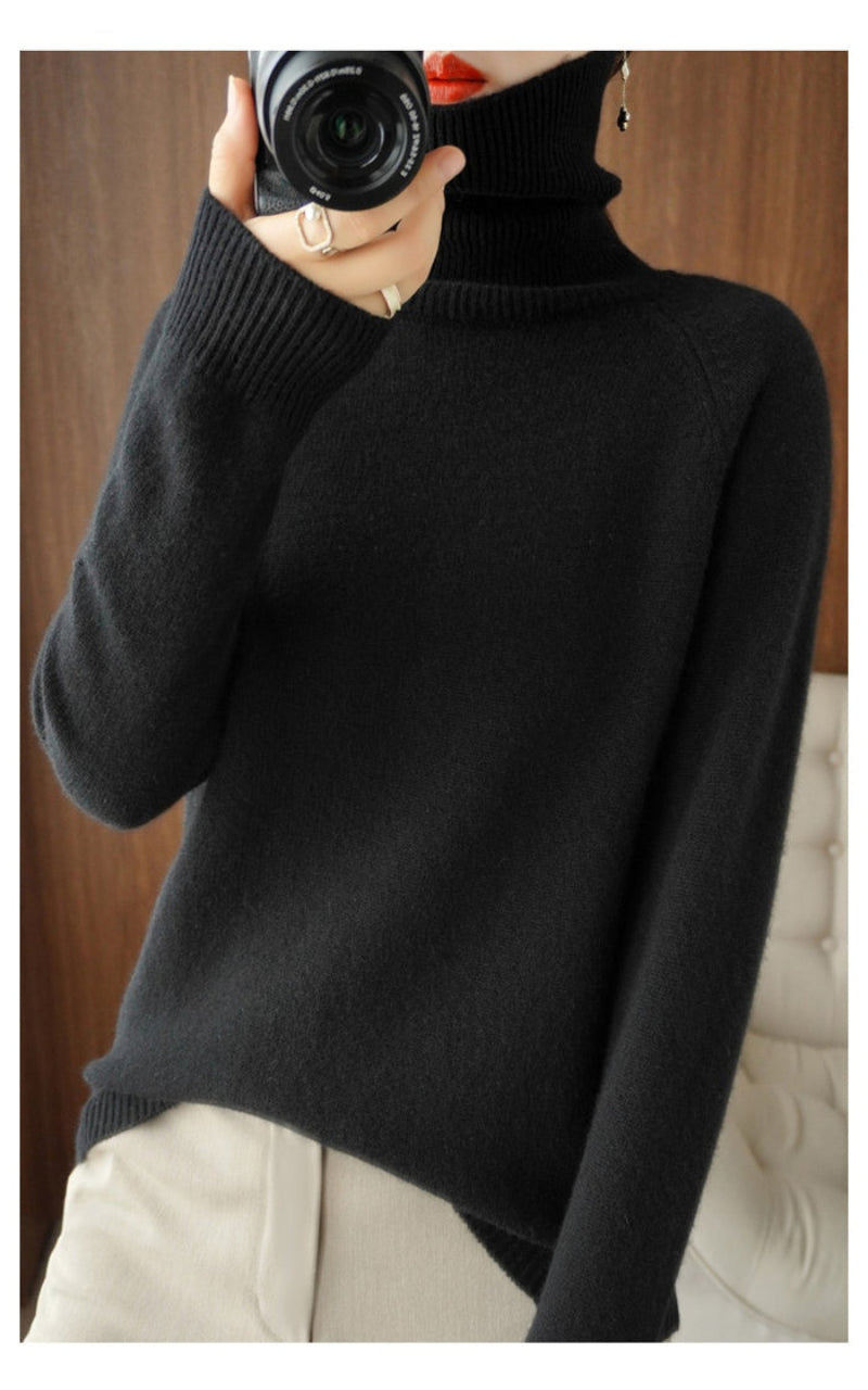 Prisca | Eleganter Rollkragenpullover