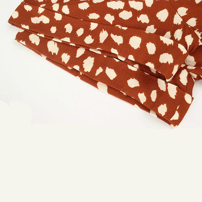 Orane |  Bedrucktes v-ausschnitt kleid