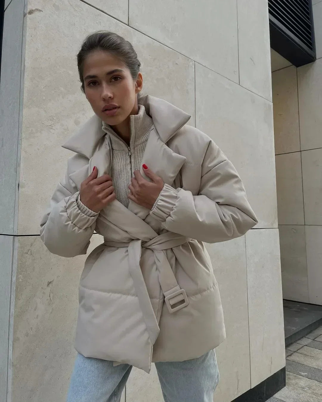 Senna | Pufferjacke - Mit Gürtel