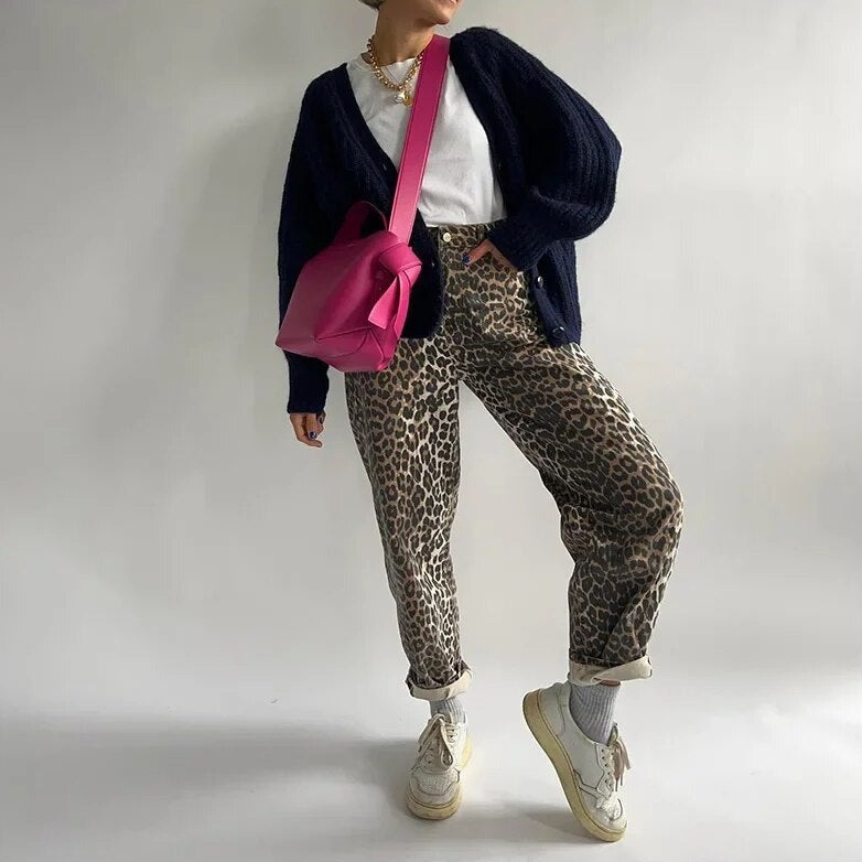 Krissy | Leopard Druck Hose für Damen