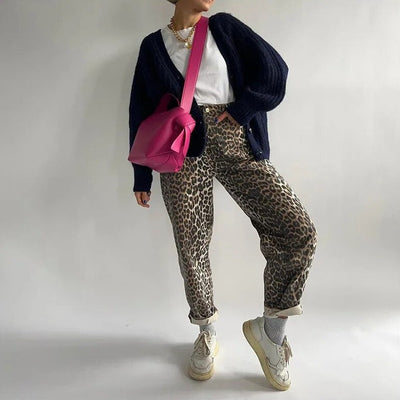 Krissy | Leopard Druck Hose für Damen