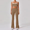 Braunes Leggings-Set