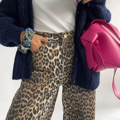 Krissy | Leopard Druck Hose für Damen