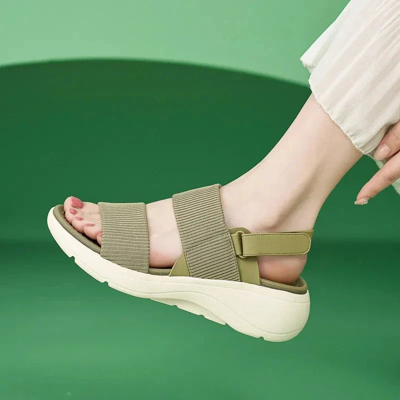 Beige Komfortsandale - Clara