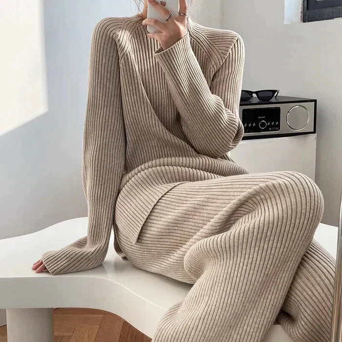Vera | Weiches Gestricktes Set