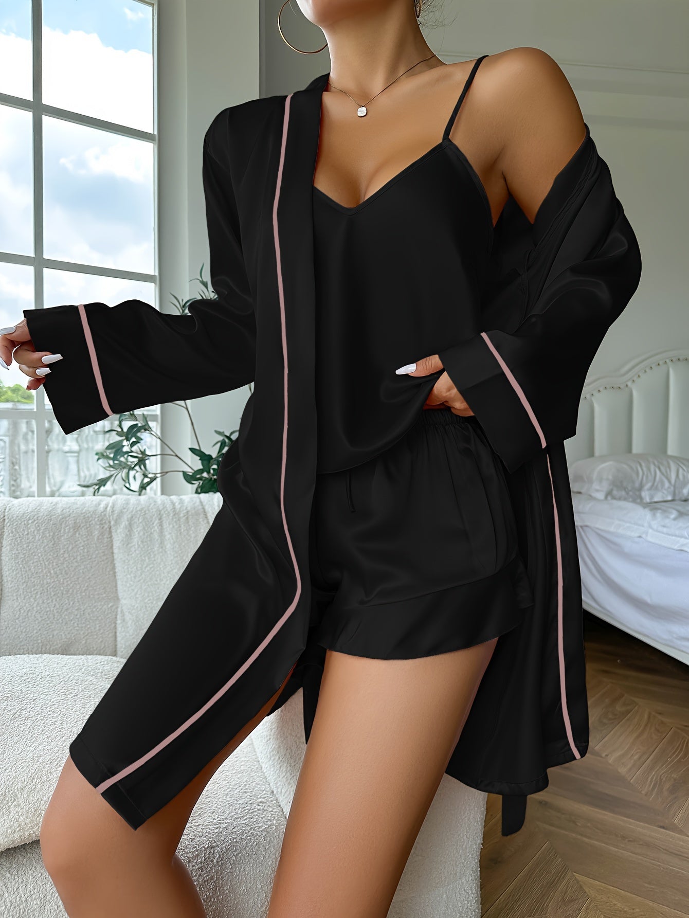 Sandra | Seiden pyjama Set