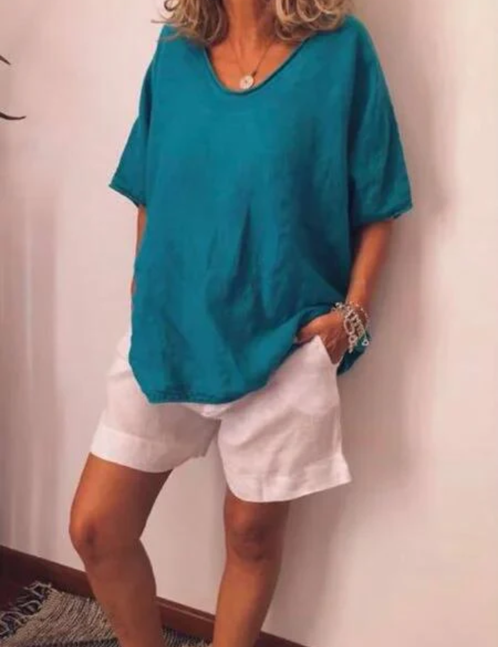 Sarah | Übergroßes lässiges vielseitiges T Shirt