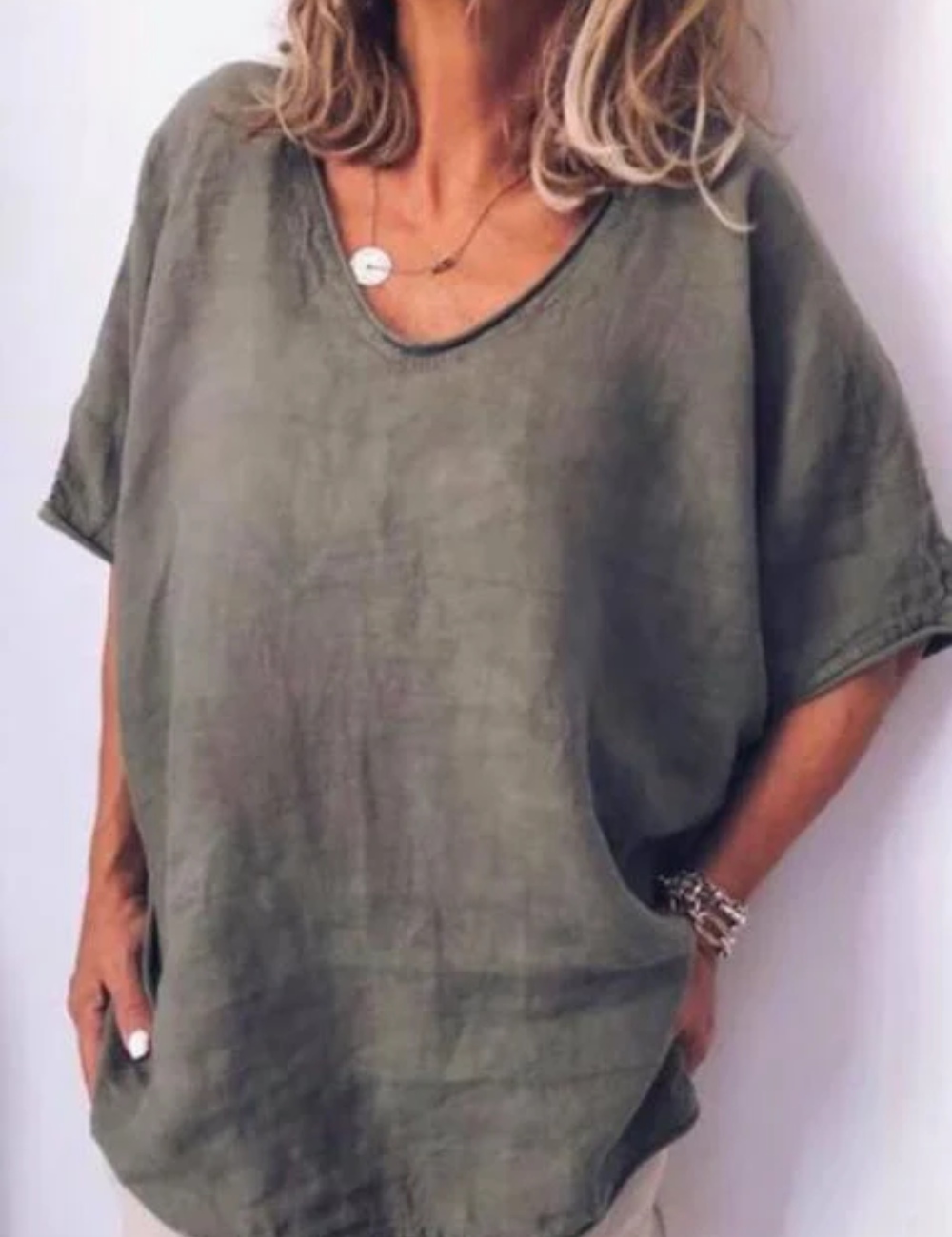 Sarah | Übergroßes lässiges vielseitiges T Shirt