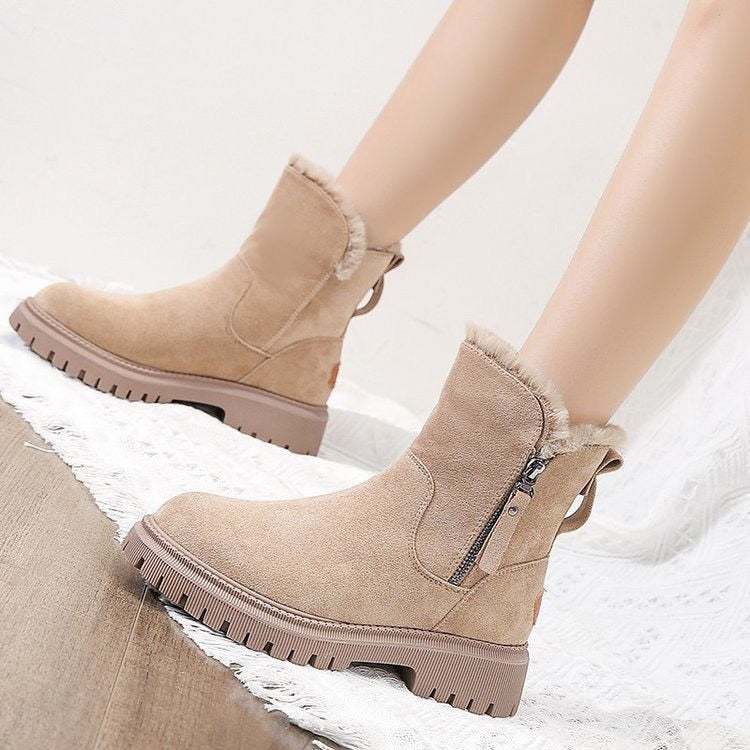Jayleen | Winter Velvet Plüschstiefel