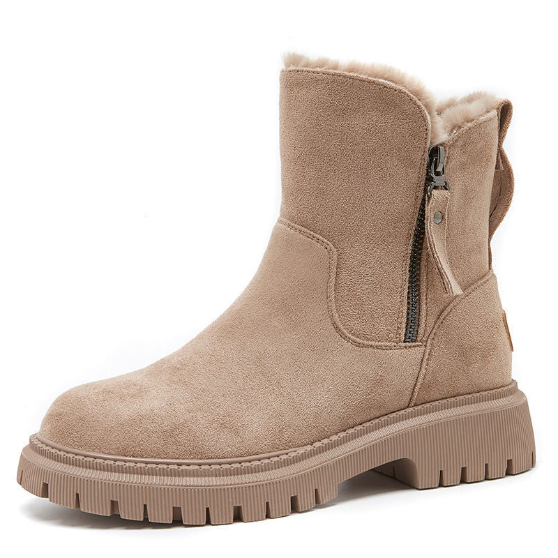 Jayleen | Winter Velvet Plüschstiefel