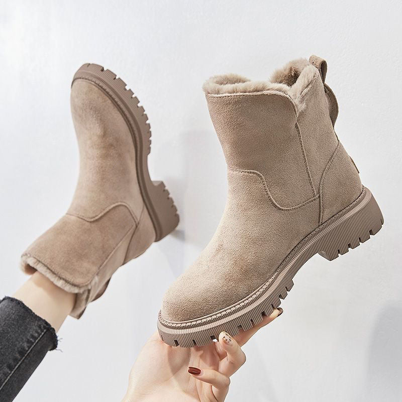 Jayleen | Winter Velvet Plüschstiefel