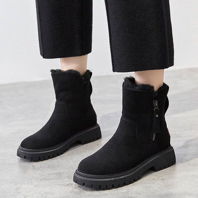 Jayleen | Winter Velvet Plüschstiefel