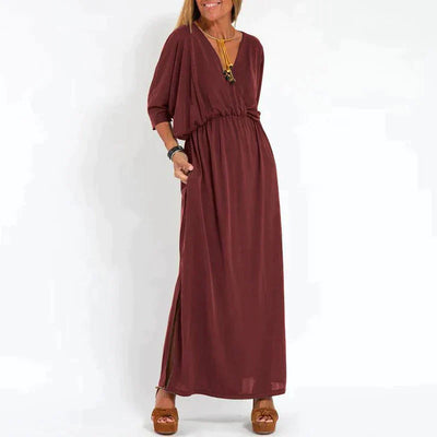 Graues Maxi-Kleid - Elena