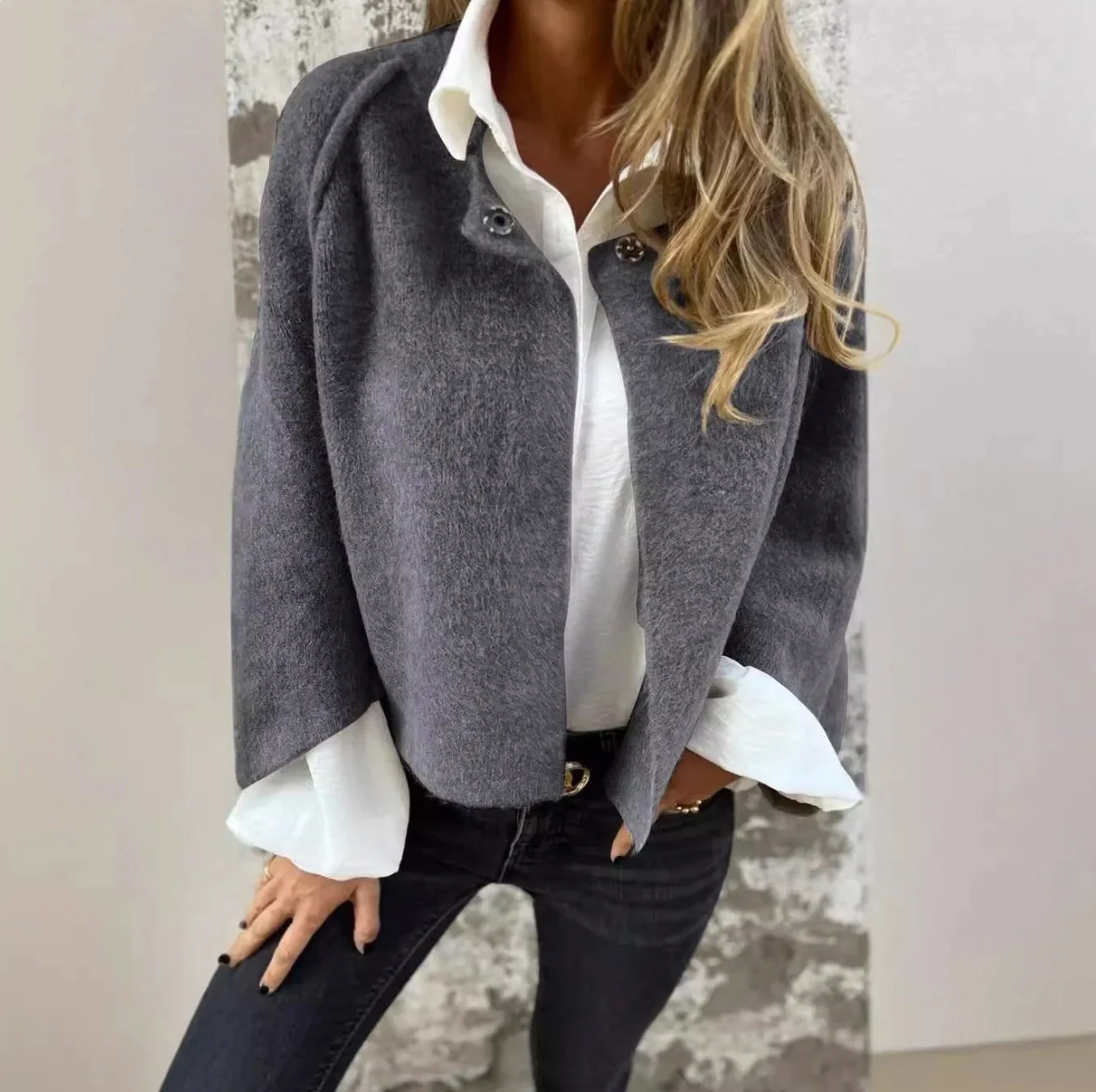 Beigefarbener Kaschmirpullover - Cécile