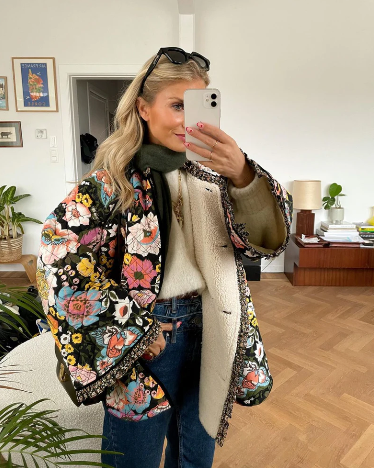 Flora | Blumenmuster Jacke von Rosalie