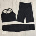 3Pcs Schwarz set