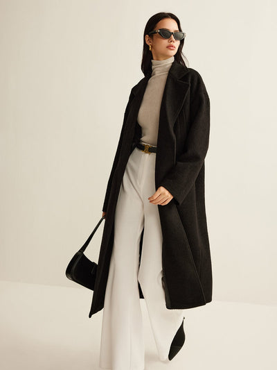 Sophia | Eleganter Trenchcoat für Damen Schwarz Klassisch