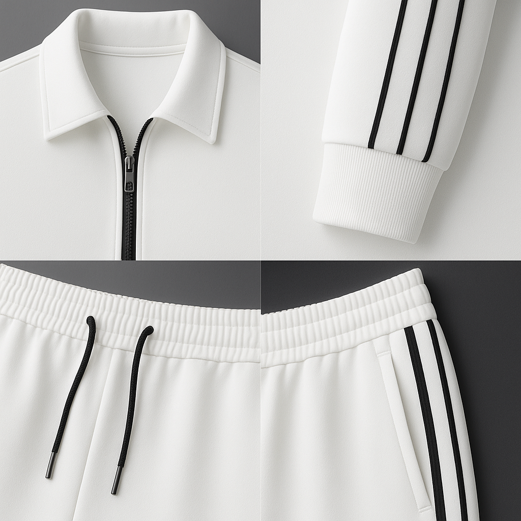 Claudix | Stretch Schwarzes Sport-Set