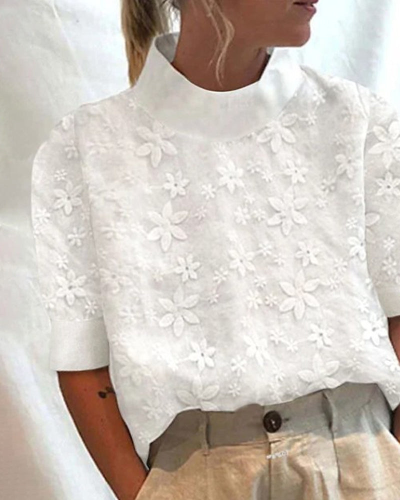 Stephanie | Bequeme klassische Baumwollbluse